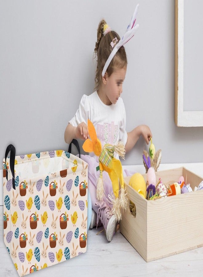 Essme Rectangular Easter Basket - Kids Easter Gift with Handles, Shelf Basket, Toy Organizer - Image 4